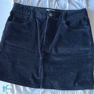 Wilfred Free Black Corduroy Skirt